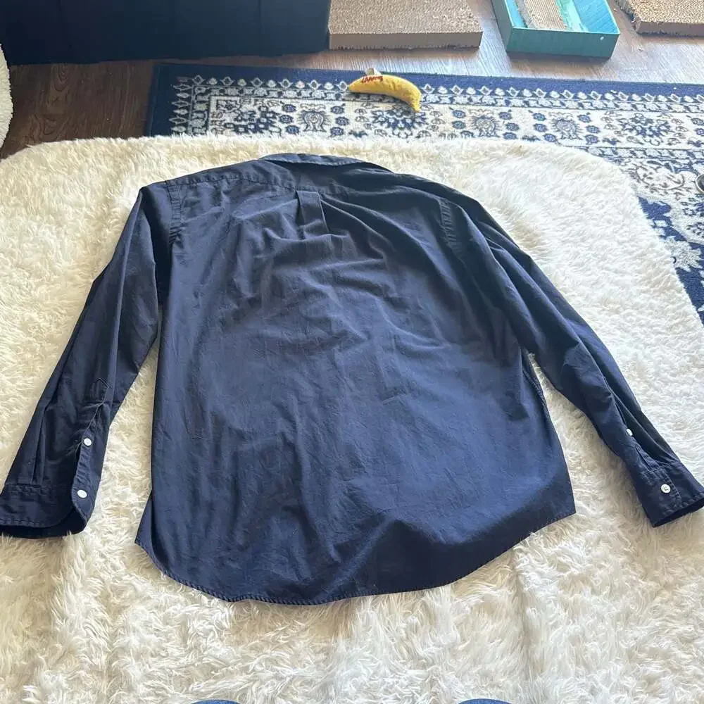 Polo Ralph Lauren‎ Navy Blue Poplin Long Sleeve Button Down Shirt